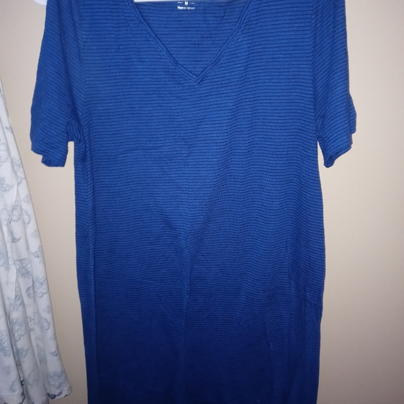 Blue and black striped dress - Picture 1 of 1